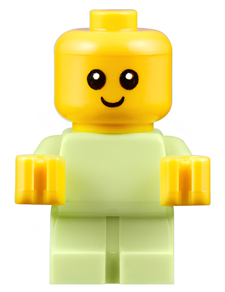 Минифигурка Lego Baby - Yellowish Green Body with Yellow Hands cty0918 U